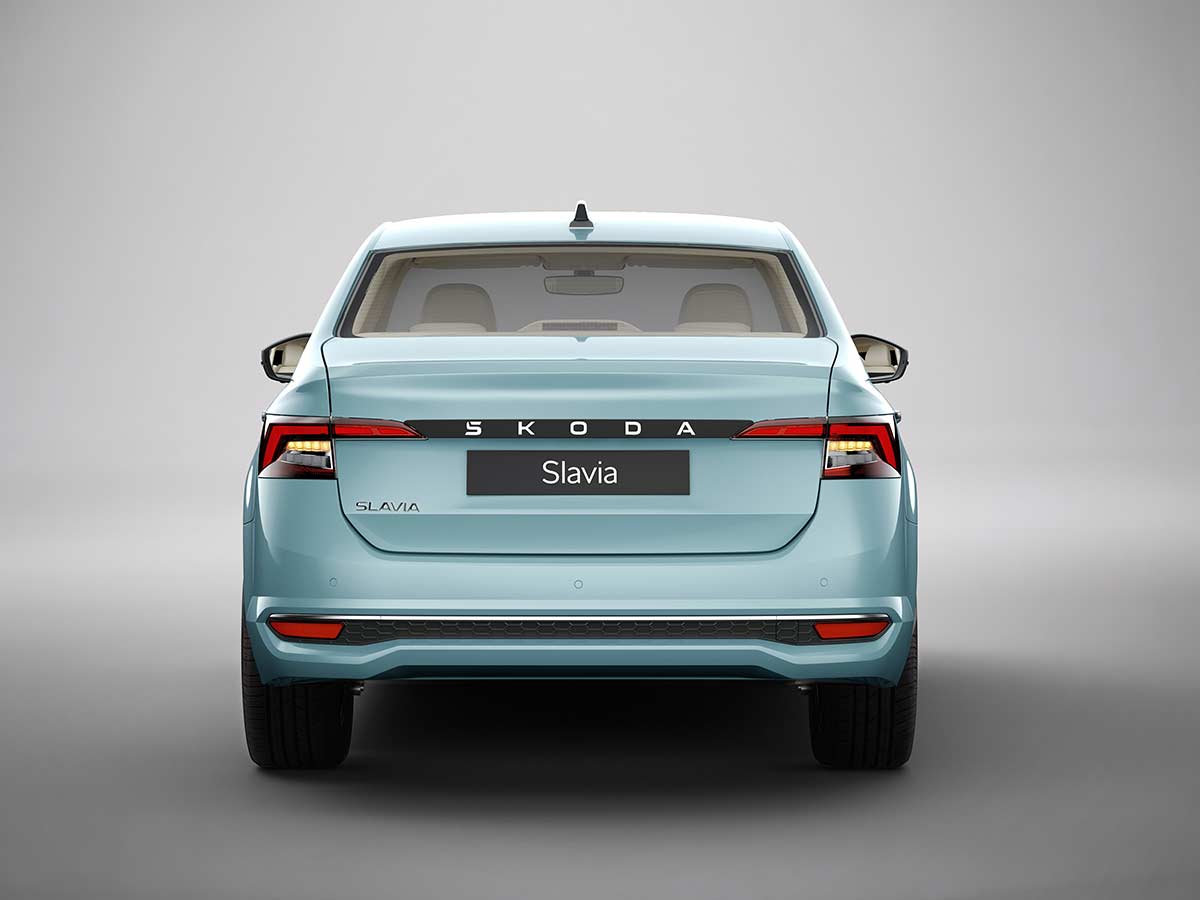 New Skoda Slavia 2026: Features, Engine Options, Variants, Safety and Everything You Need to Know 35 2026 Skoda Slavia Prestige Rear