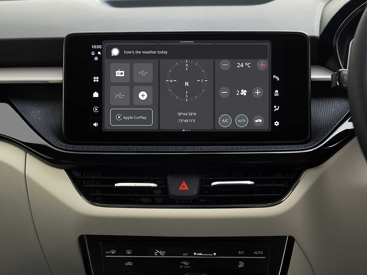 New Skoda Slavia 2026: Features, Engine Options, Variants, Safety and Everything You Need to Know 37 2026 Skoda Slavia Prestige Touch screen