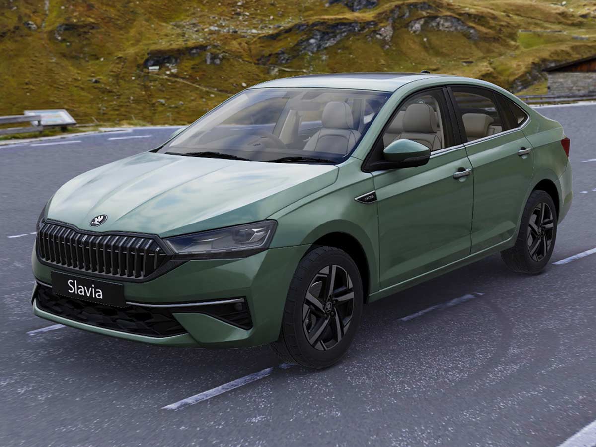New Skoda Slavia 2026: Features, Engine Options, Variants, Safety and Everything You Need to Know 7 2026 Skoda Slavia Shimla Green