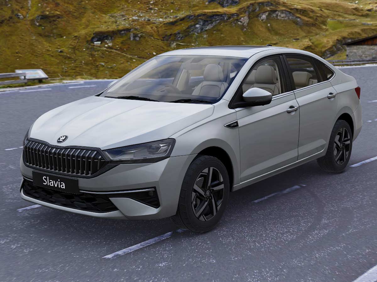 New Skoda Slavia 2026: Features, Engine Options, Variants, Safety and Everything You Need to Know 5 2026 Skoda Slavia Steel Grey