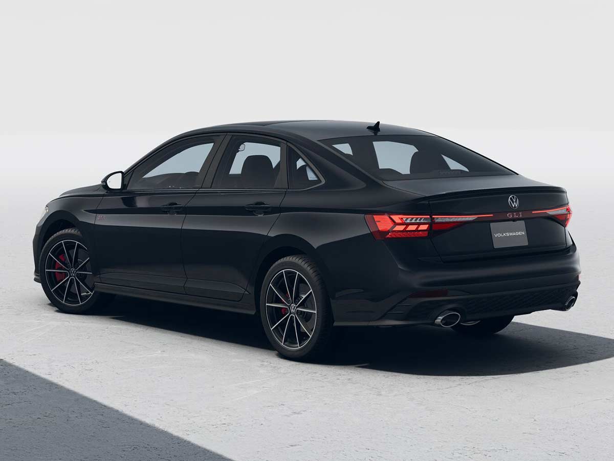 2026 Volkswagen Jetta GLI Autobahn Deep Black Pearl Rear