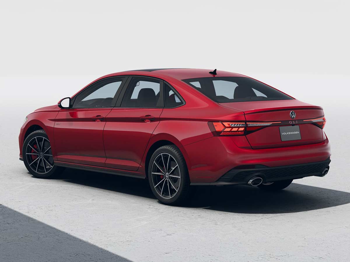 2026 Volkswagen Jetta GLI Autobahn Kings Red Metallic Rear