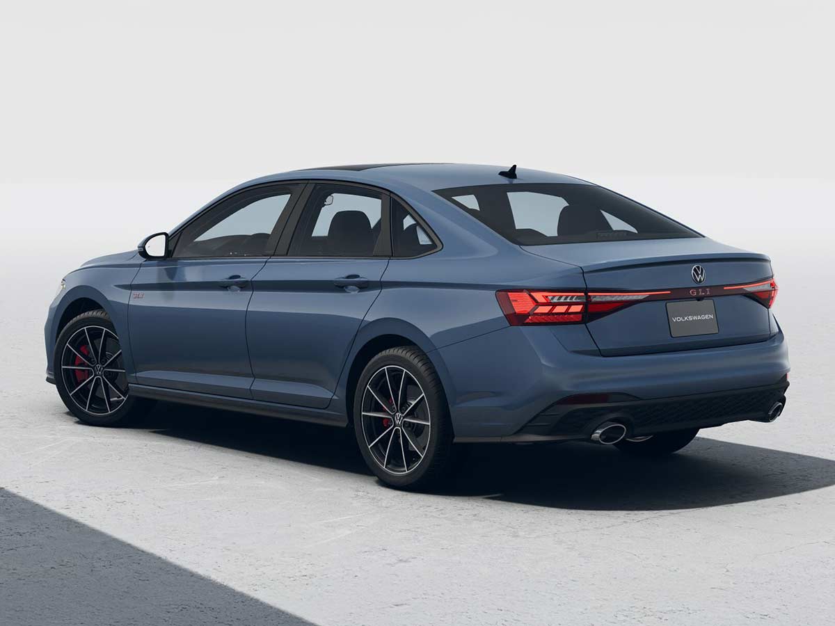 2026 Volkswagen Jetta GLI Autobahn Monterey Blue Pearl Rear