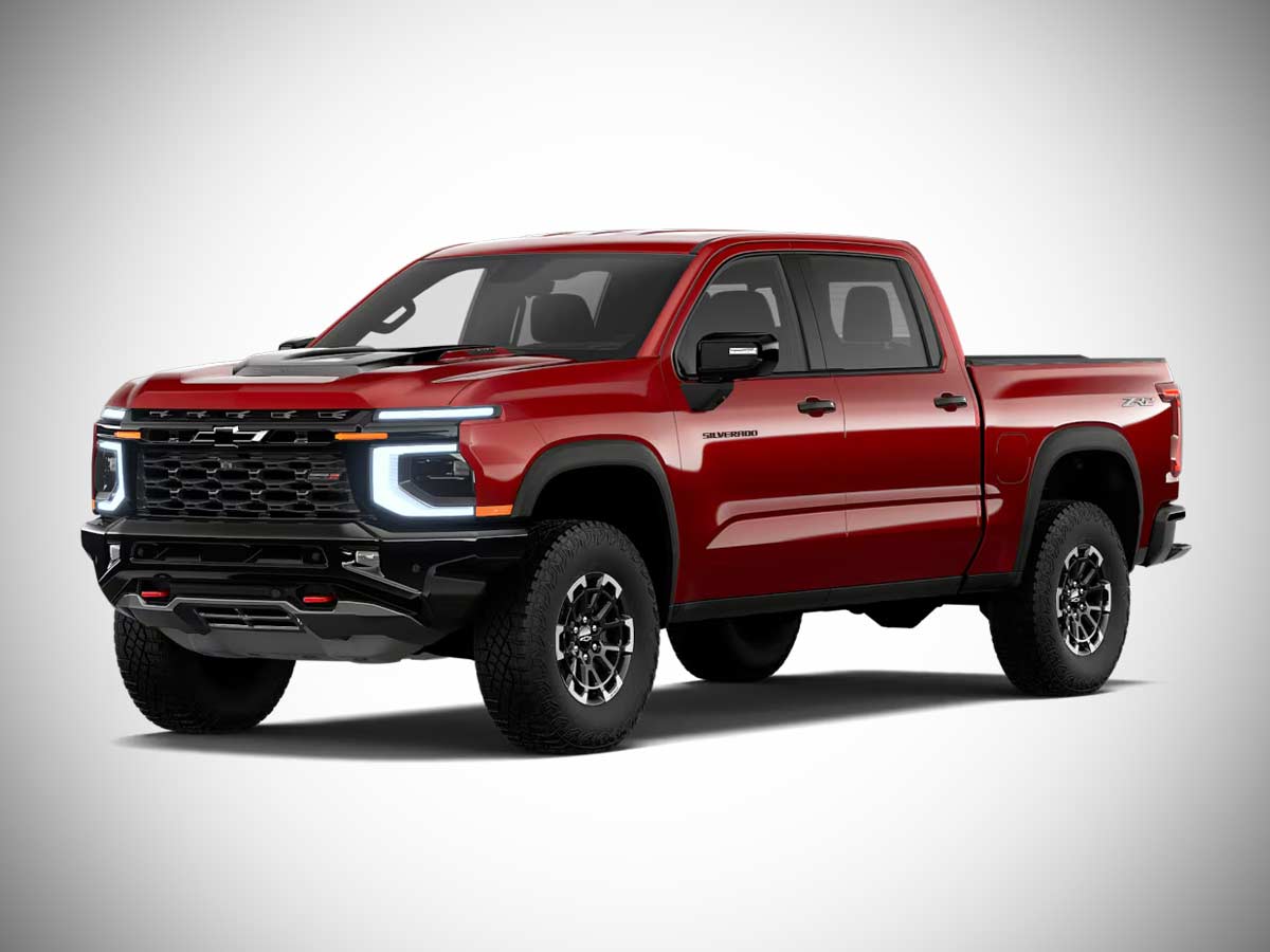 2027 Chevrolet Silverado ZR2 Colors: All Exterior Paint Options 1 2027 Chevrolet Silverado ZR2 Apex Red Front