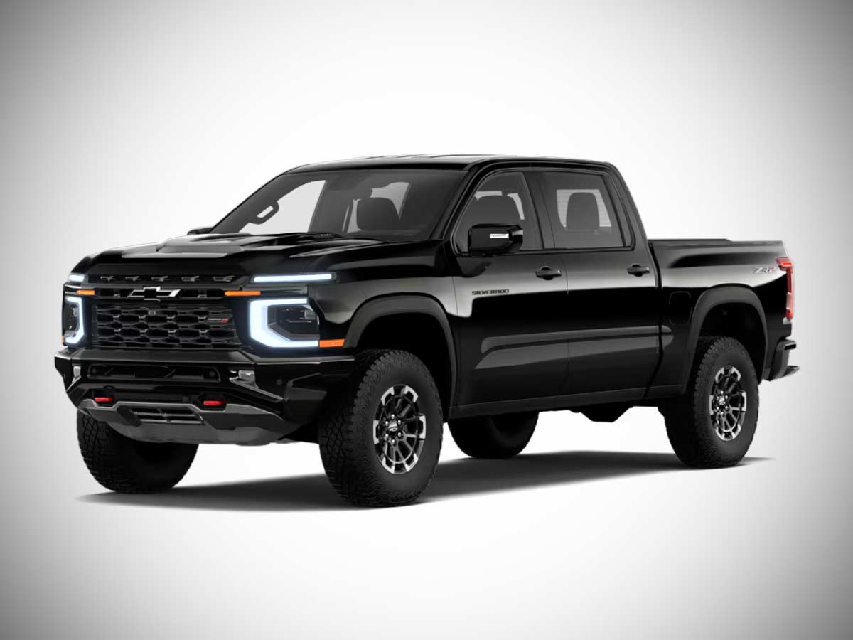 2027 Chevrolet Silverado ZR2 Colors: All Exterior Paint Options 3 2027 Chevrolet Silverado ZR2 Black Front