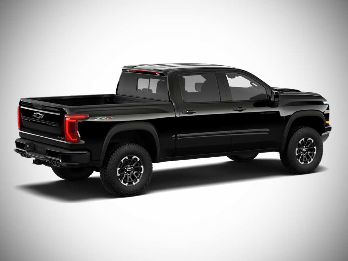 2027 Chevrolet Silverado ZR2 Colors: All Exterior Paint Options 4 2027 Chevrolet Silverado ZR2 Black Rear