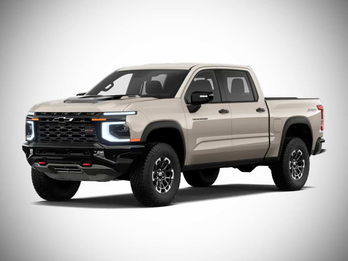 2027 Chevrolet Silverado ZR2 Colors: All Exterior Paint Options 11 2027 Chevrolet Silverado ZR2 White Sands Front