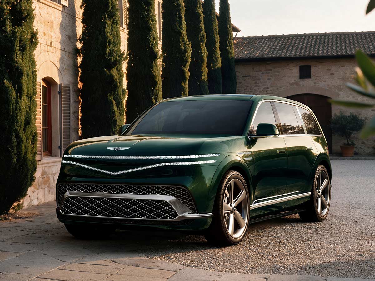 Genesis GV90 Revealed: New Flagship Electric SUV That Redefines Korean Luxury 12 2027 Genesis GV90 Front Left Quarter View