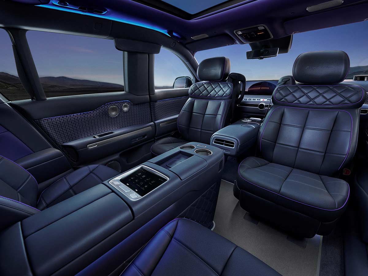 Genesis GV90 Revealed: New Flagship Electric SUV That Redefines Korean Luxury 10 2027 Genesis GV90 Neolun First Edition Seats