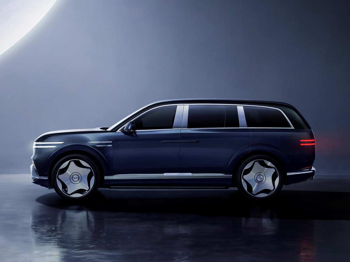 Genesis GV90 Revealed: New Flagship Electric SUV That Redefines Korean Luxury 7 2027 Genesis GV90 Neolun First Edition Side