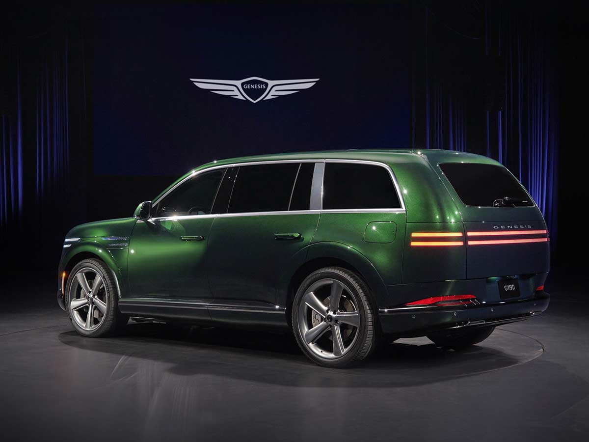 Genesis GV90 Revealed: New Flagship Electric SUV That Redefines Korean Luxury 14 2027 Genesis GV90 Rear Quarter View