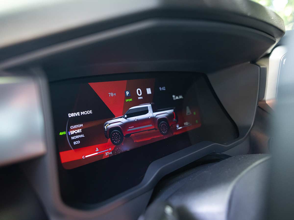 2027 Toyota Tundra Debuts With Rugged New Design, Smarter Technology and a Factory-Built Trailhunter Package 12 2027 Toyota Tundra Trailhunter Digital Instrument Cluster