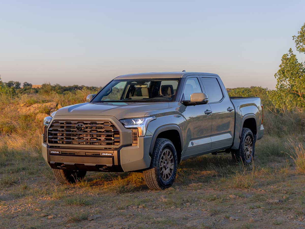 2027 Toyota Tundra Debuts With Rugged New Design, Smarter Technology and a Factory-Built Trailhunter Package 5 2027 Toyota Tundra Trailhunter Front Left Quarter View