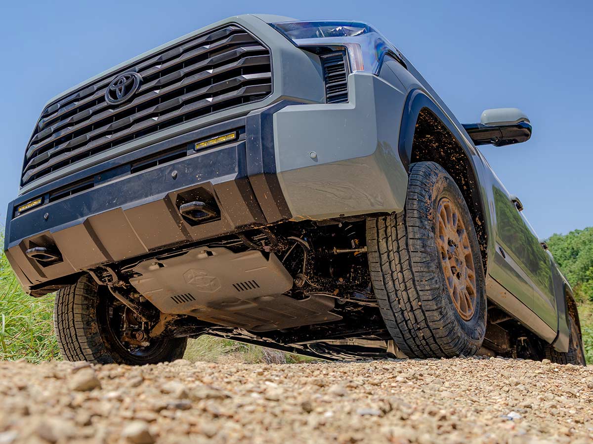 2027 Toyota Tundra Debuts With Rugged New Design, Smarter Technology and a Factory-Built Trailhunter Package 3 2027 Toyota Tundra Trailhunter Underbody Protection