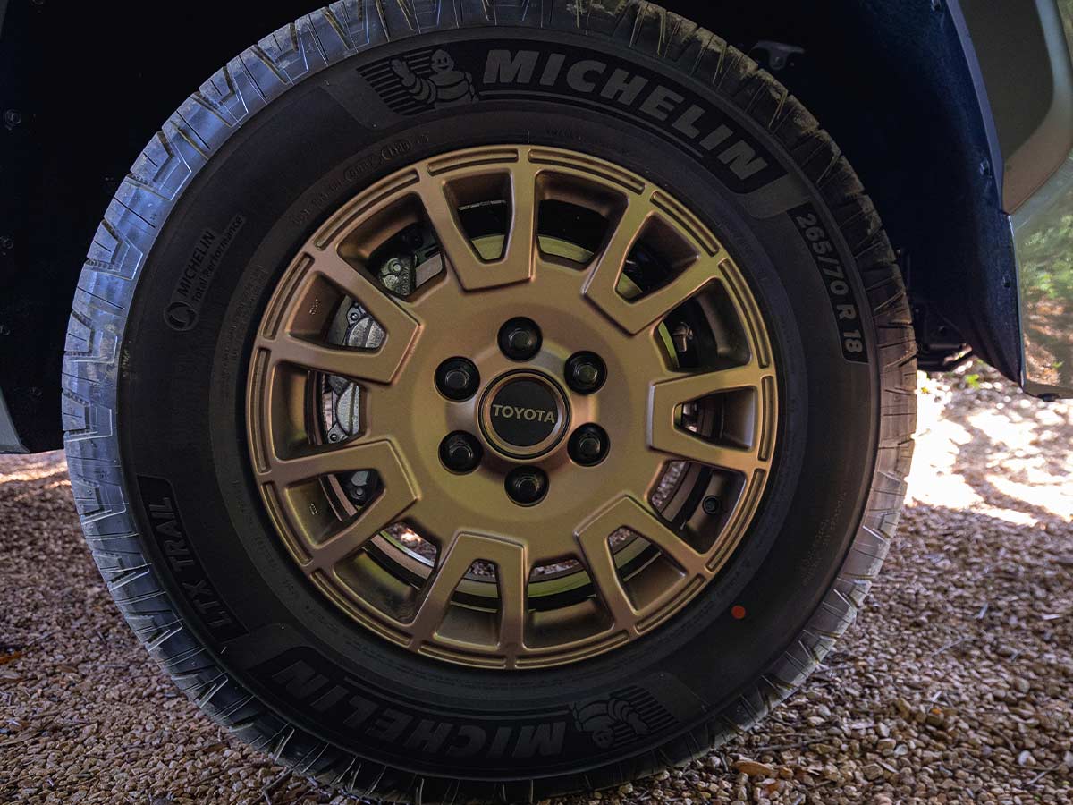 2027 Toyota Tundra Debuts With Rugged New Design, Smarter Technology and a Factory-Built Trailhunter Package 14 2027 Toyota Tundra Trailhunter alloy wheel