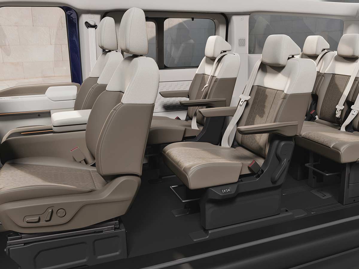 Kia PV7 Unveiled: Specs, Range, 800V Charging, and Payload Capabilities of Kia’s Heavy-Duty Electric PBV 7 2027 Kia PV7 Passenger Seating
