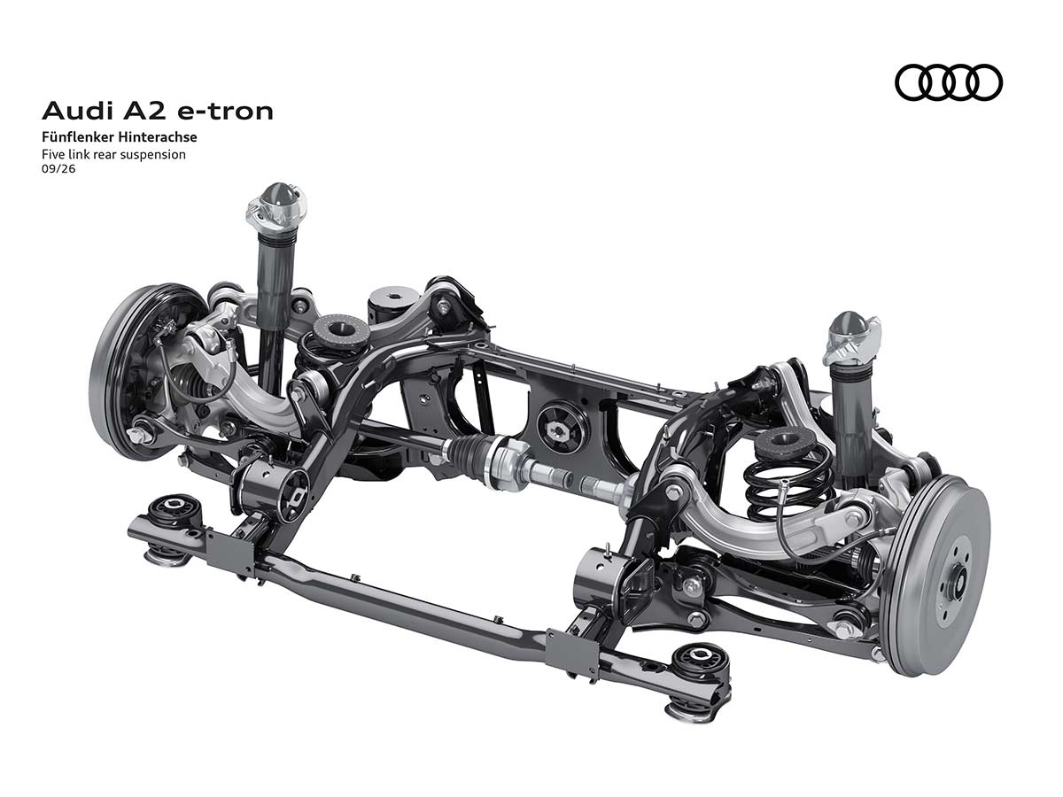 Audi A2 e tron Five Link Rear Suspension 2026