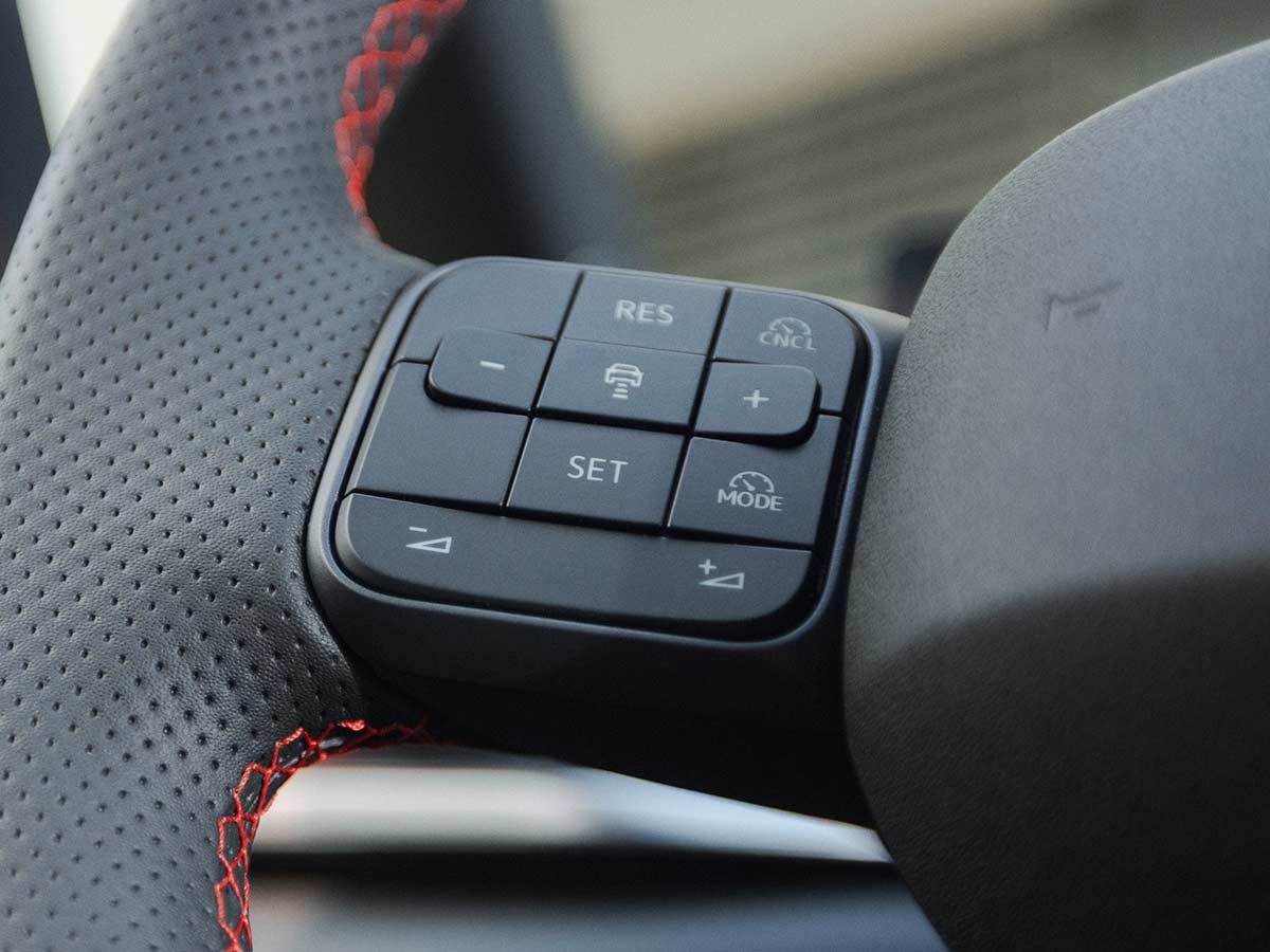 Volkswagen ID.3 GTI: 326 PS, Rear-Wheel Drive and a New Electric GTI Formula 13 Volkswagen ID 3 GTI ADAS Cruise Control Buttons 2026