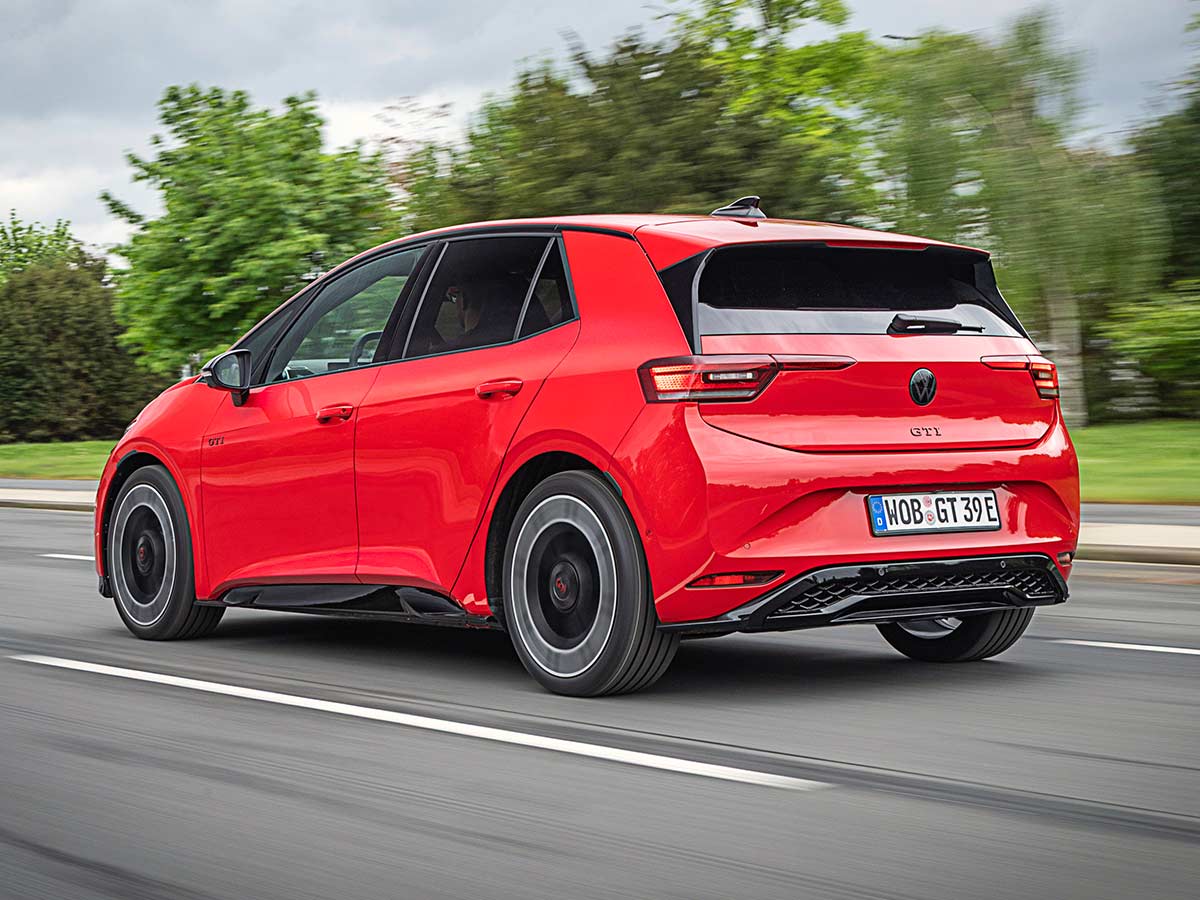 Volkswagen ID.3 GTI: 326 PS, Rear-Wheel Drive and a New Electric GTI Formula 9 Volkswagen ID 3 GTI Performance Tracking Shot Rear 2026