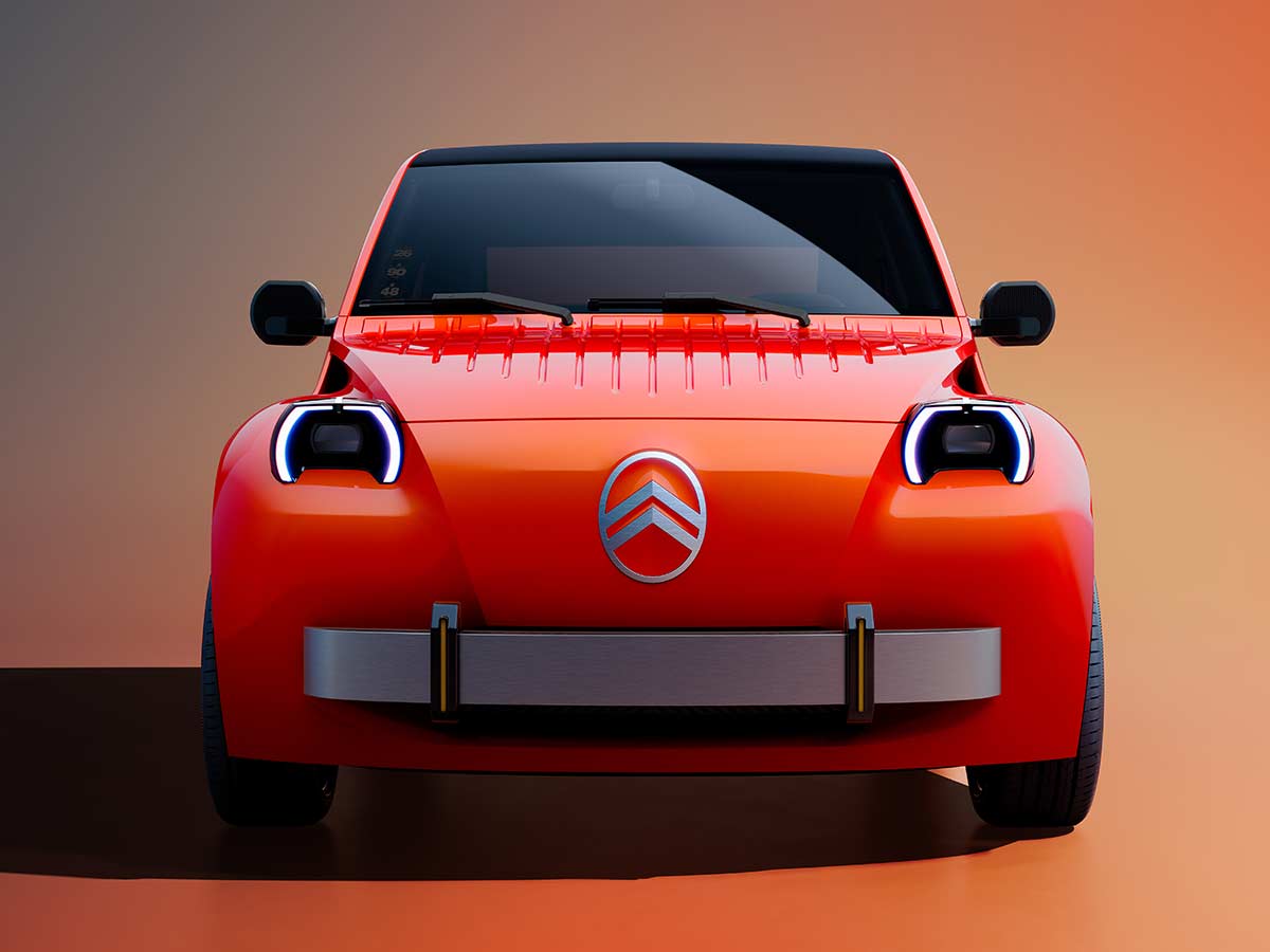 Citroën 2 CV Concept Revealed: A €15,000 Electric Car Inspired by an Icon 3 2026 Citroen 2CV Concept Front View