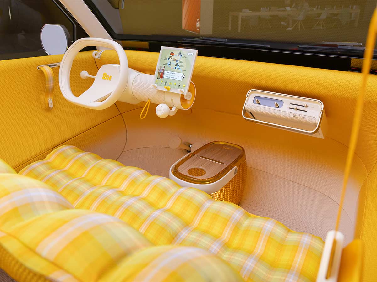 Citroën 2 CV Concept Revealed: A €15,000 Electric Car Inspired by an Icon 5 2026 Citroen 2CV Concept Interior