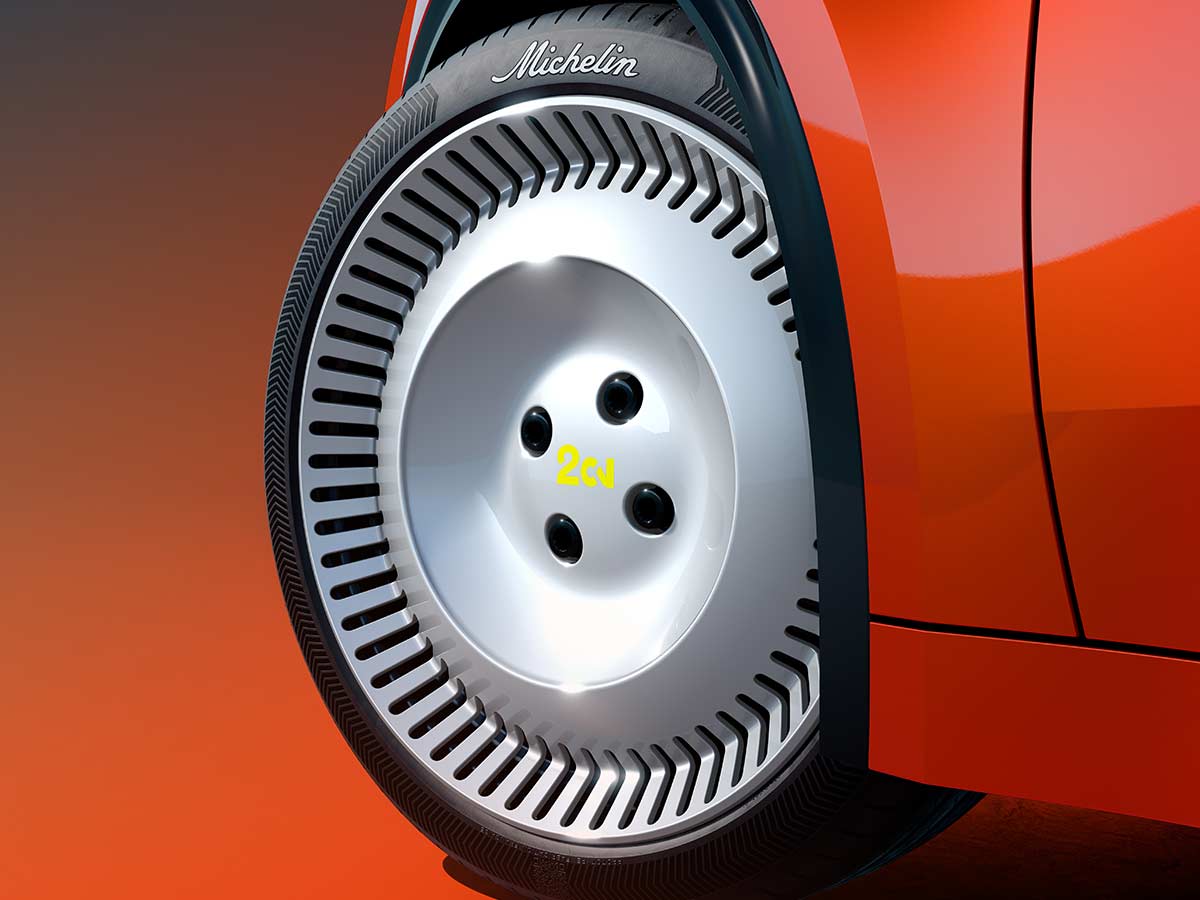 Citroën 2 CV Concept Revealed: A €15,000 Electric Car Inspired by an Icon 8 2026 Citroen 2CV Concept Michelin Universal Digital Twin