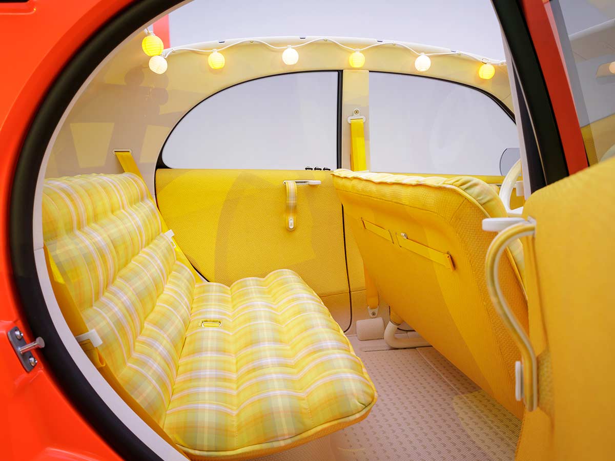 Citroën 2 CV Concept Revealed: A €15,000 Electric Car Inspired by an Icon 11 2026 Citroen 2CV Concept Rear Seats