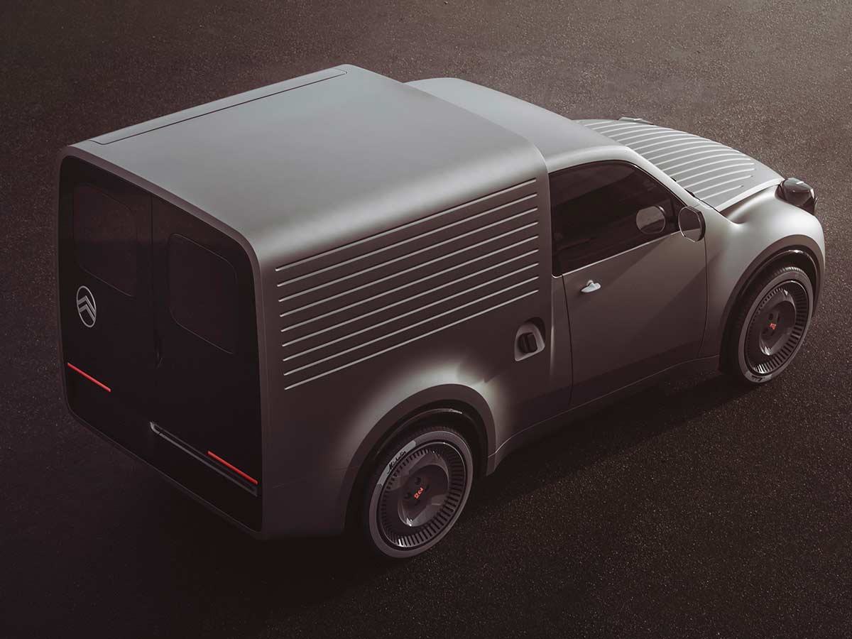 Citroën 2 CV Fourgonnette Concept: Reimagining a Commercial Legend for the Electric Age 4 2026 Citroen 2CV Fourgonnette Concept Electric Van Rear Front Quarter