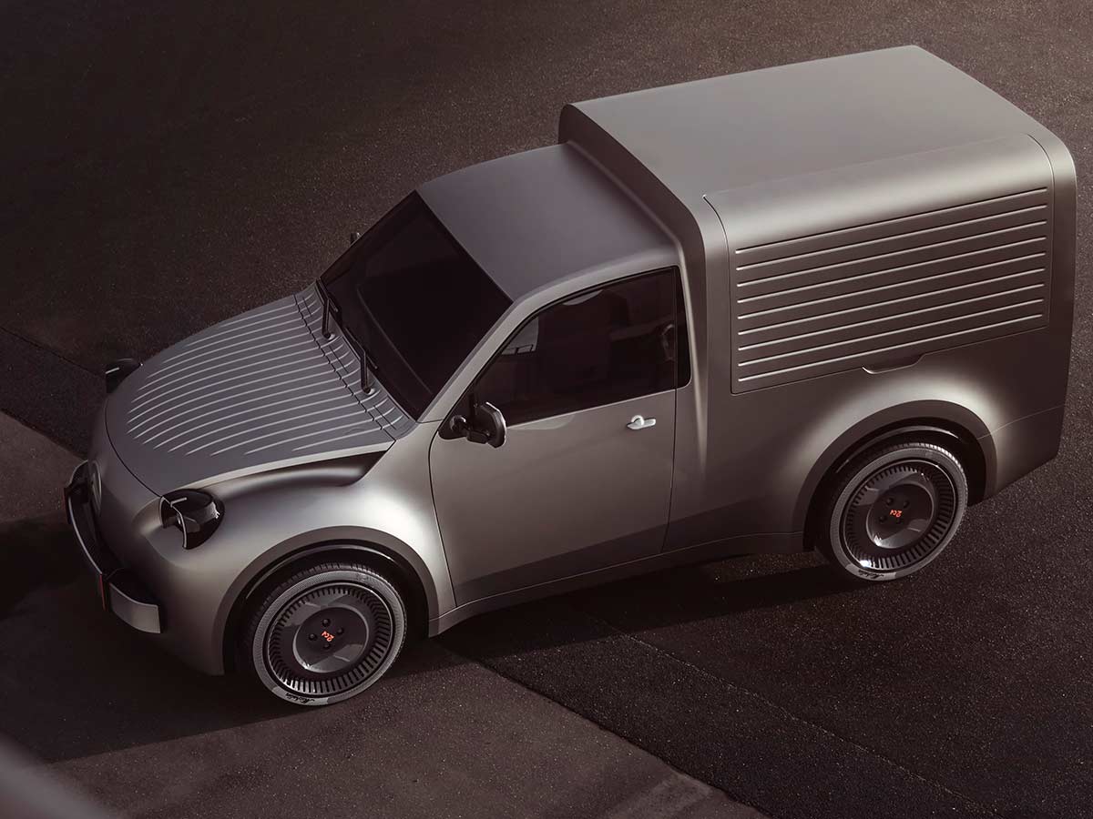 Citroën 2 CV Fourgonnette Concept: Reimagining a Commercial Legend for the Electric Age 3 2026 Citroen 2CV Fourgonnette Concept Electric Van Top Front Quarter