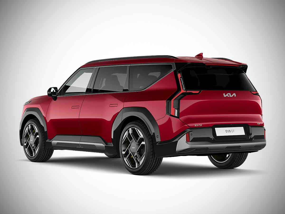 2026 Kia EV9 GT Colour Options: A Guide to Choosing the Right Colour 2 2026 Kia EV9 GT Aurora Red Rear