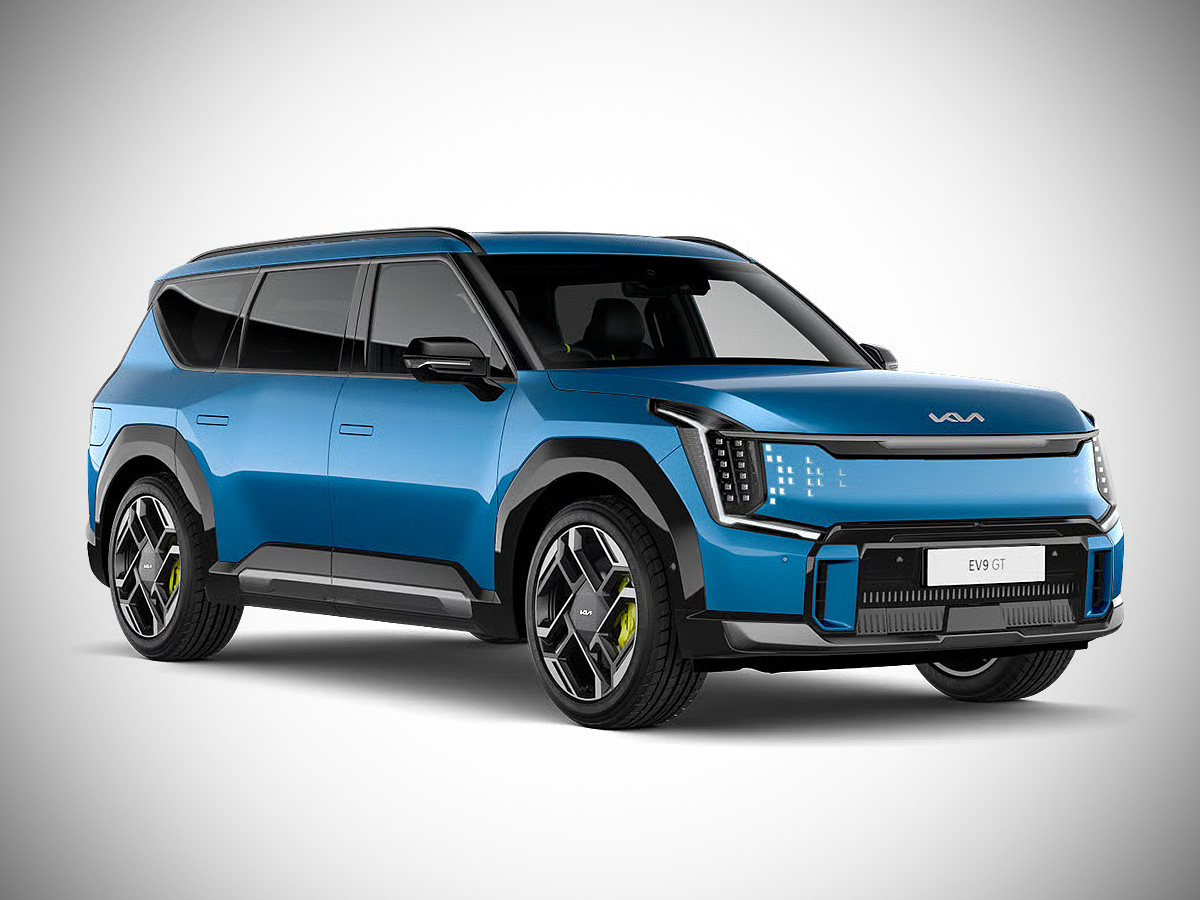 2026 Kia EV9 GT Colour Options: A Guide to Choosing the Right Colour 5 2026 Kia EV9 GT Pacific Blue Front