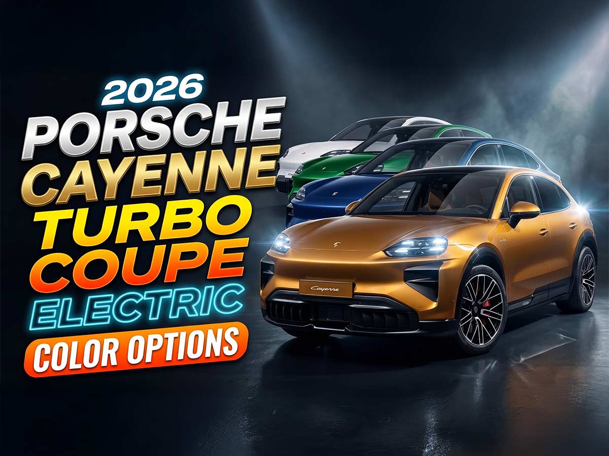 2026 Porsche Cayenne Turbo Coupe Electric Color Options