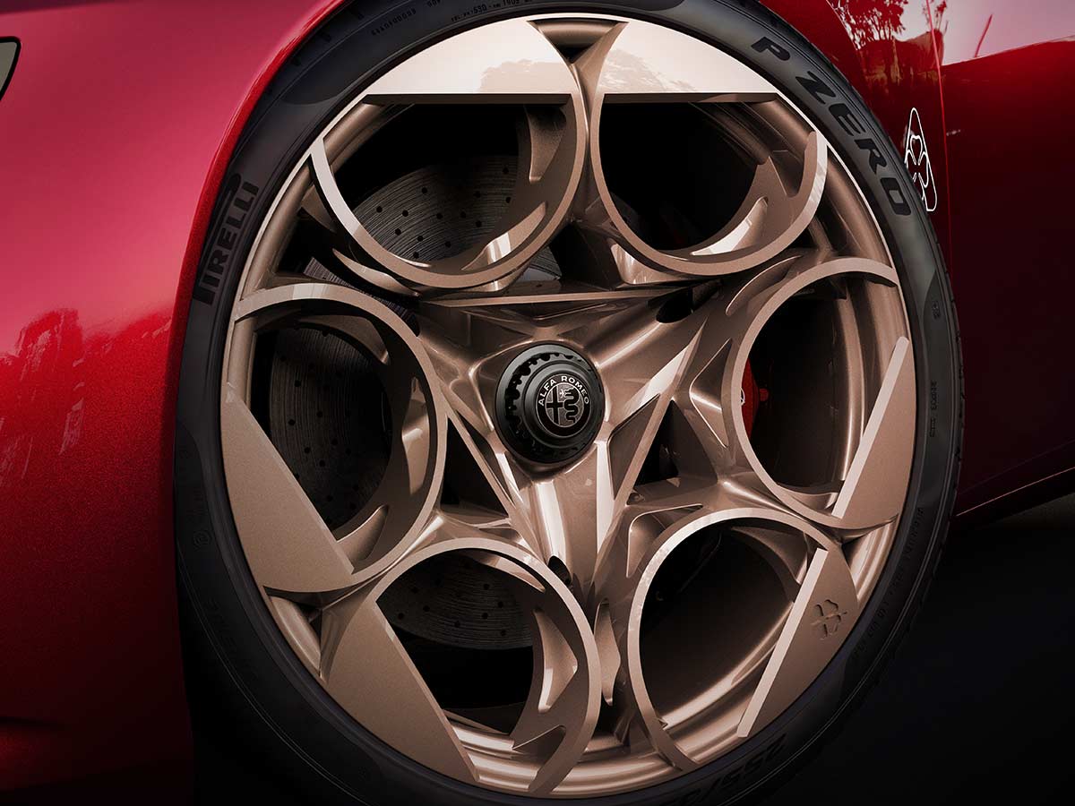 Alfa Romeo Cuorerosso Concept Revealed: A New Vision of Italian Sports Cars 14 2027 Alfa Romeo Cuorerosso Concept Alloy Wheel