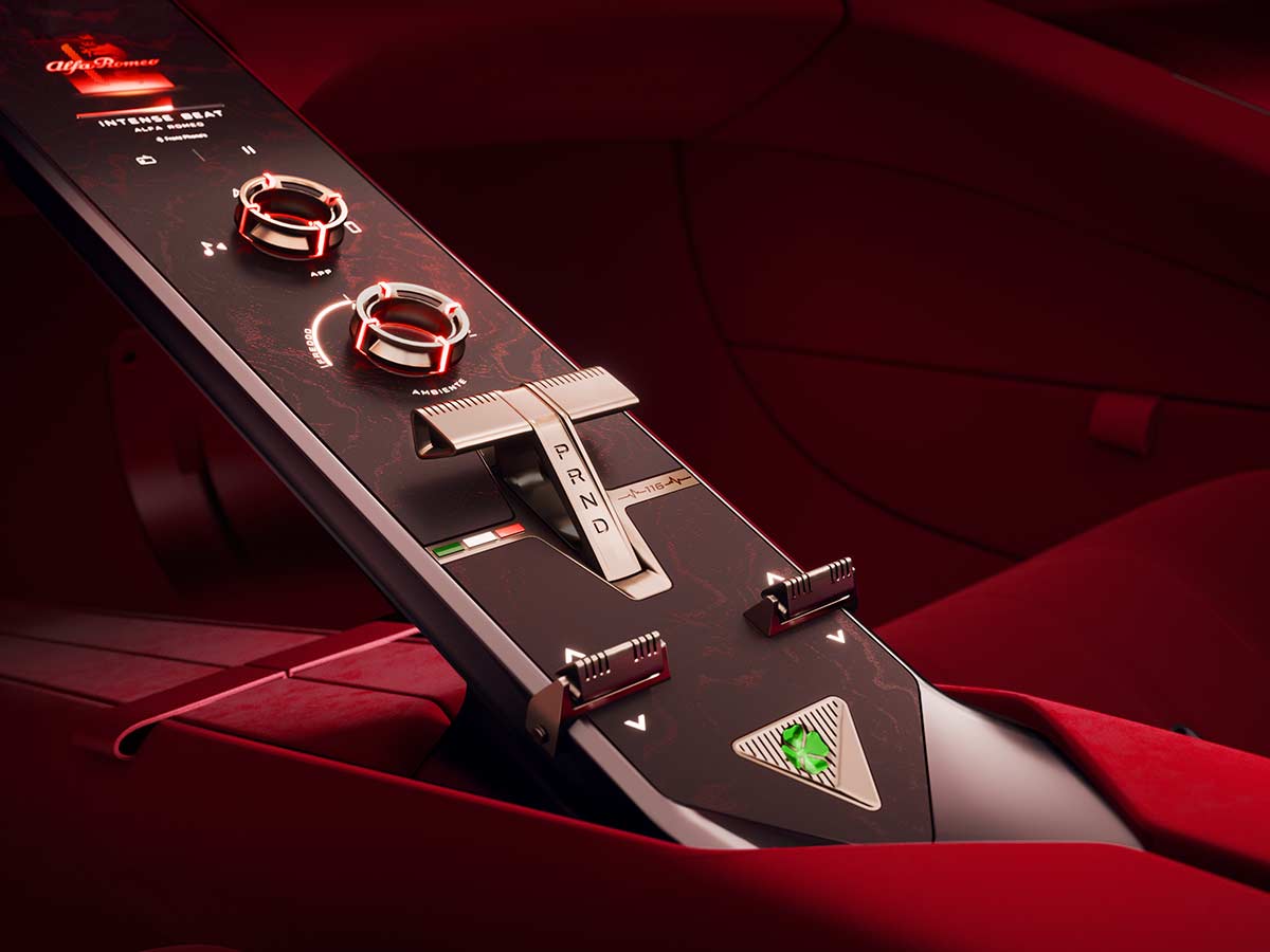 Alfa Romeo Cuorerosso Concept Revealed: A New Vision of Italian Sports Cars 13 2027 Alfa Romeo Cuorerosso Concept Centre Console