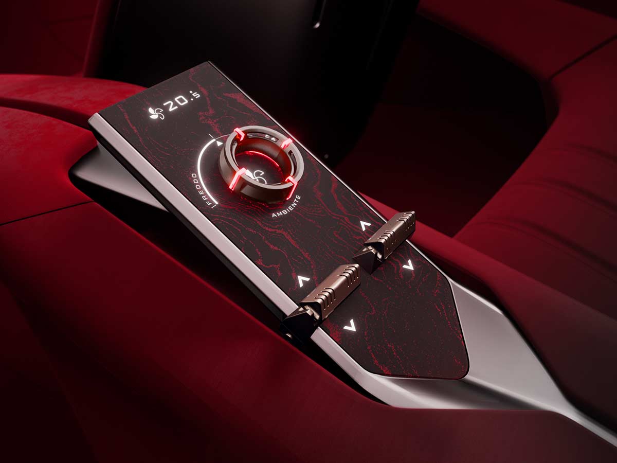 Alfa Romeo Cuorerosso Concept Revealed: A New Vision of Italian Sports Cars 12 2027 Alfa Romeo Cuorerosso Concept Centre Control Console