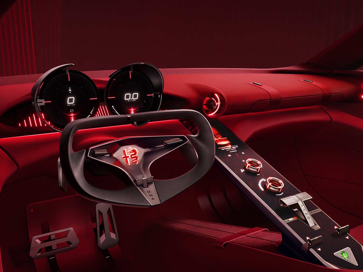 Alfa Romeo Cuorerosso Concept Revealed: A New Vision of Italian Sports Cars 3 2027 Alfa Romeo Cuorerosso Concept Interior