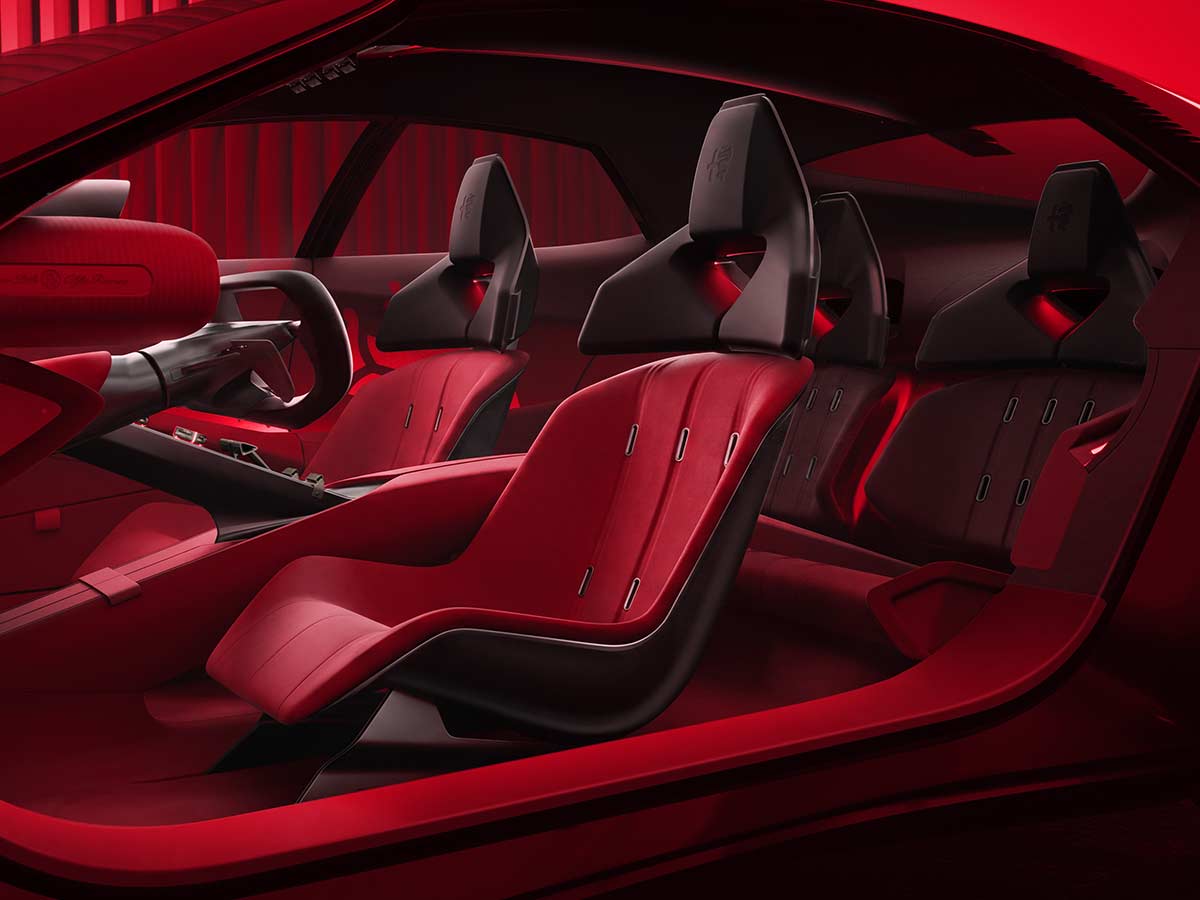 Alfa Romeo Cuorerosso Concept Revealed: A New Vision of Italian Sports Cars 8 2027 Alfa Romeo Cuorerosso Concept Seats