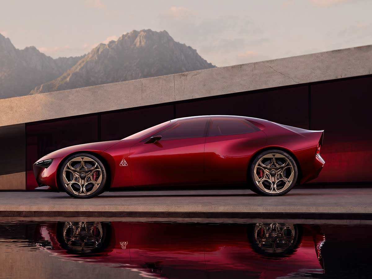 Alfa Romeo Cuorerosso Concept Revealed: A New Vision of Italian Sports Cars 2 2027 Alfa Romeo Cuorerosso Concept Side View