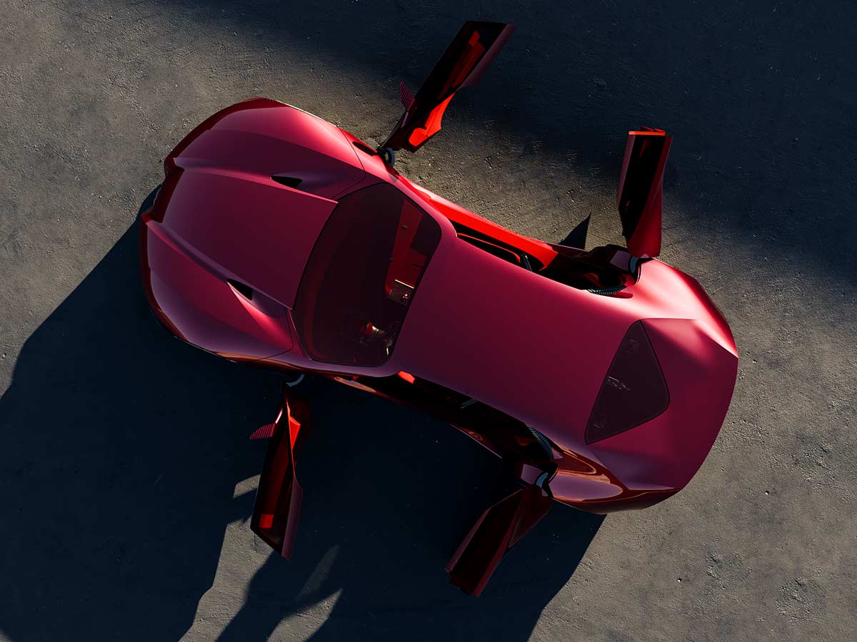 Alfa Romeo Cuorerosso Concept Revealed: A New Vision of Italian Sports Cars 4 2027 Alfa Romeo Cuorerosso Concept Top View