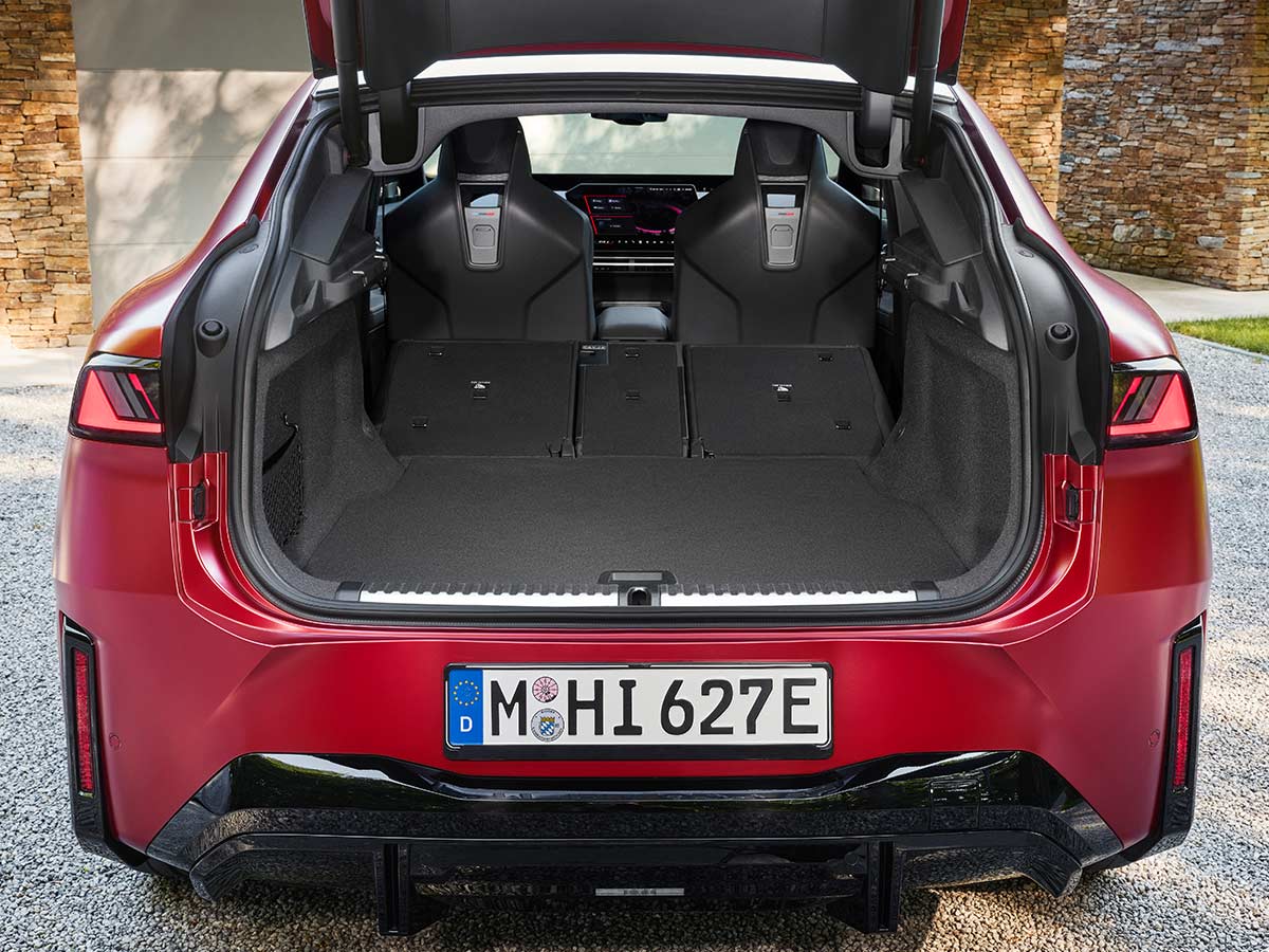2027 BMW iX4 M60 Xdrive Boot Space Seats Folded