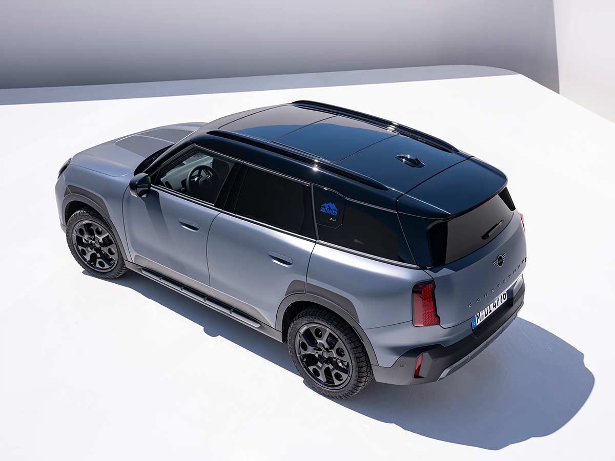 2027 MINI Countryman Untamed Edition Frozen Nomad Blue Rear Quarter Top
