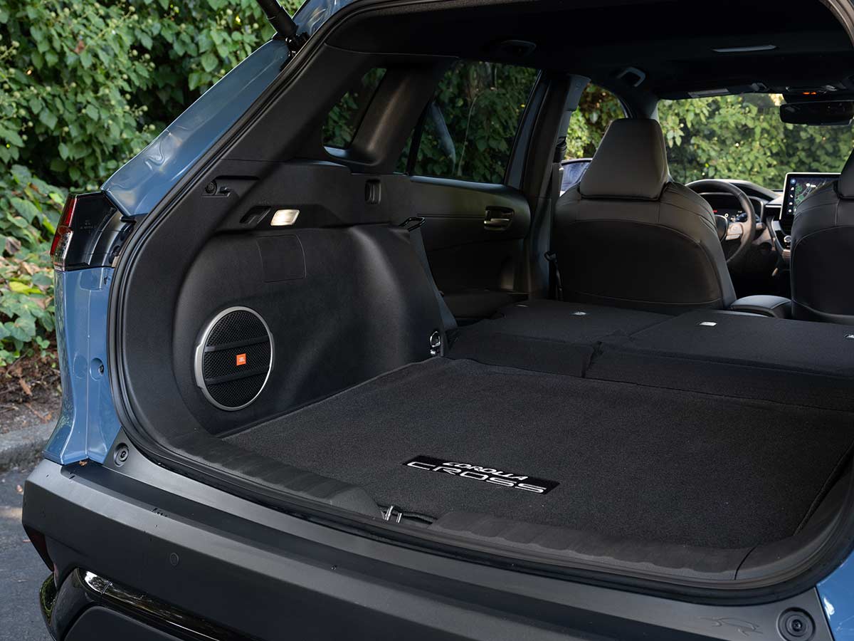 2027 Toyota Corolla Cross Hybrid XSE AWD Cargo Space Seats Folded