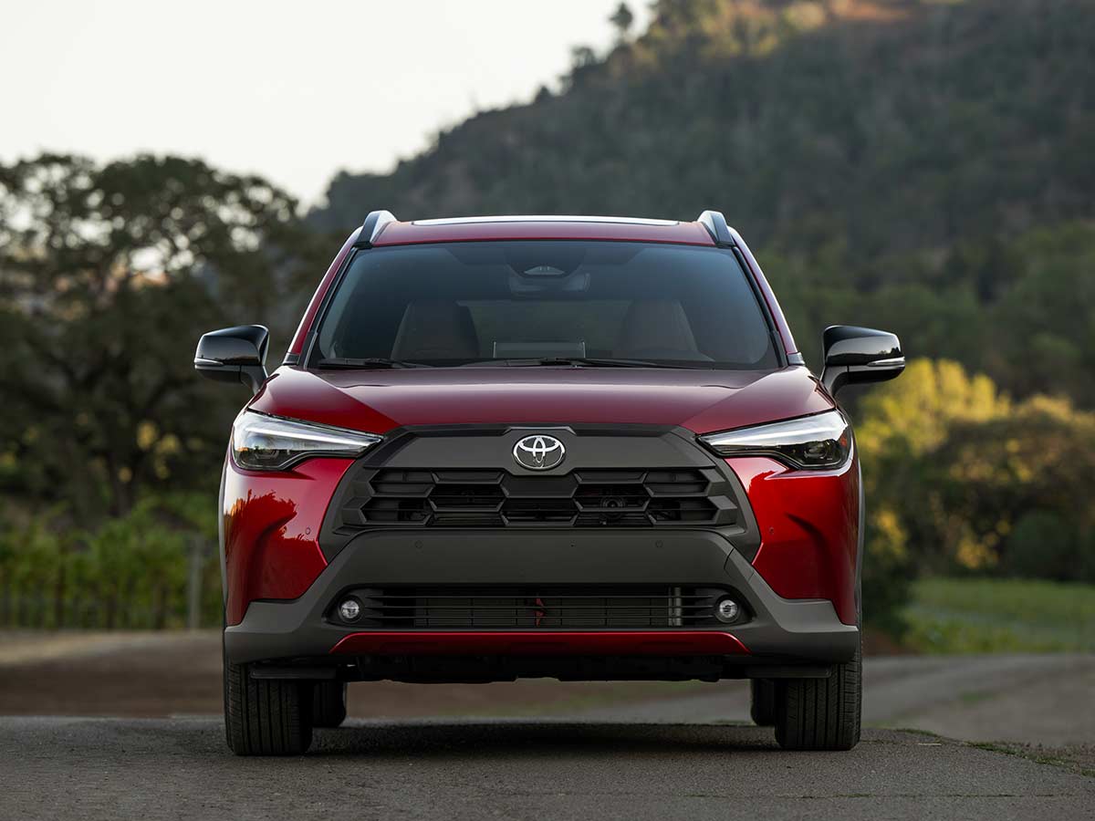 2027 Toyota Corolla Cross XLE AWD Soul Red Crystal Front View