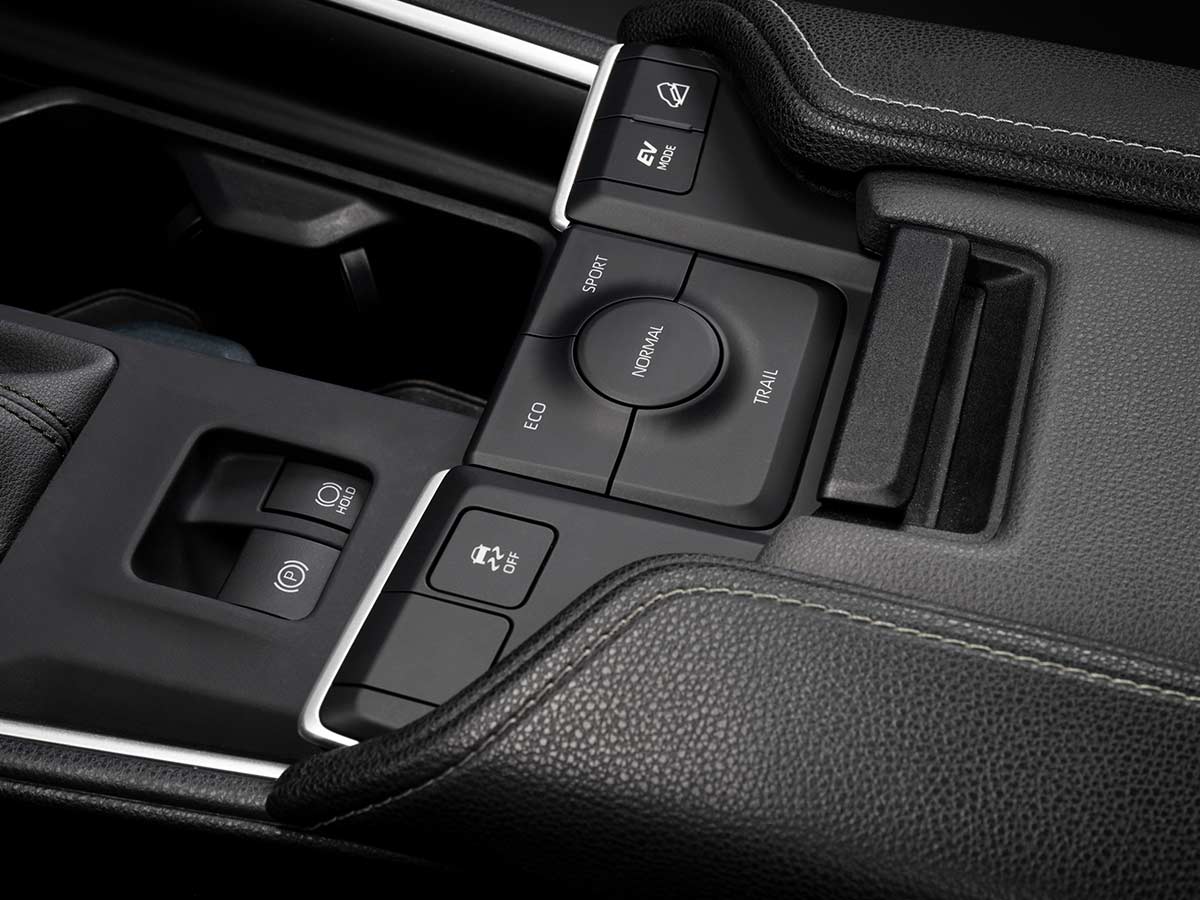 2027 Toyota Grand Highlander Woodland Edition Drive Mode Controls