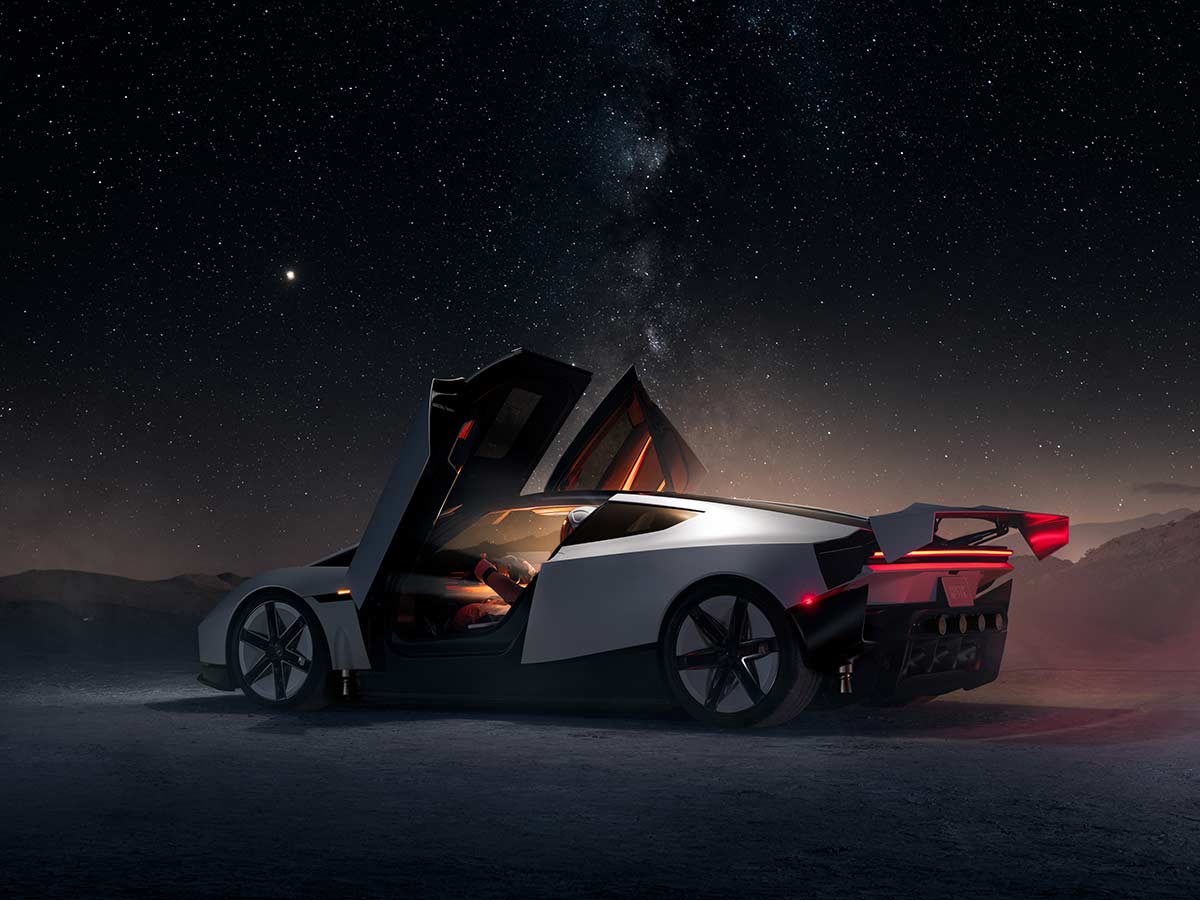 The Tesla Roadster Has Arrived: Elon Musk’s Sci-Fi Stunt Car is the Last Dance for Human Drivers 15 Tesla Roadster Night time Lights On 2026